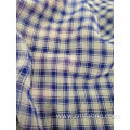 Cationic polyester chiffon check fabric